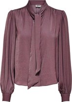 Jacqueline de Yong Dames Blouse Jdymarni L/s Bow Rose Taupe Dames - Maat W34