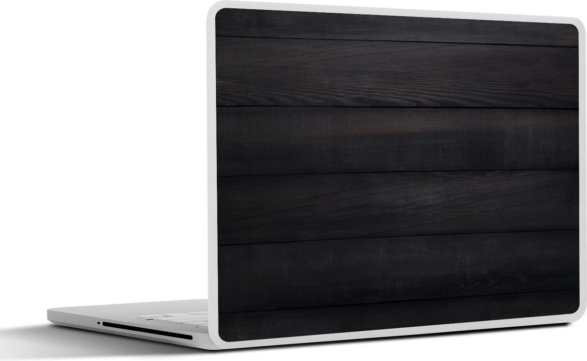 Afbeelding van product SleevesAndCases  Laptop sticker - 11.6 inch - Zwarte achtergrond met een planken structuur