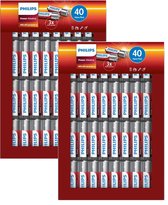 Piles alcalines Philips Power AAA 80-pack