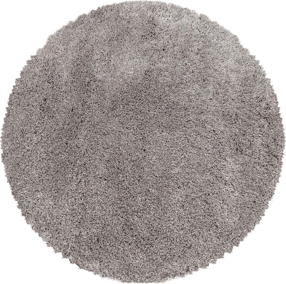 Ayyildiz Ayyıldız FLUFFY Ronde Beige Shaggy Modern Vloerkleed - 200 X 200 CM - Polypropyleen - Jute