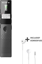 Madine Digitale Voice Recorder - 16GB - MP3 en WAV ruisonderdrukking - Inclusief Oordopjes