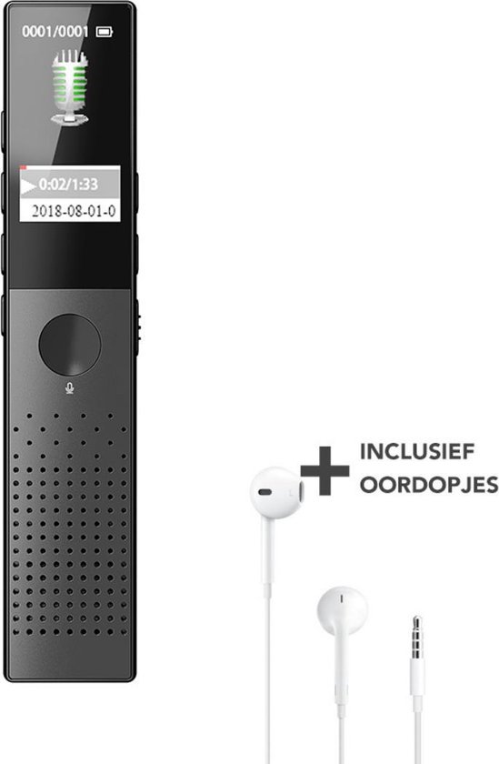 MADINE Voice Recorder Digital - Dictaphone sans fil - Enregistreur Audio -  Appareil... | bol.com