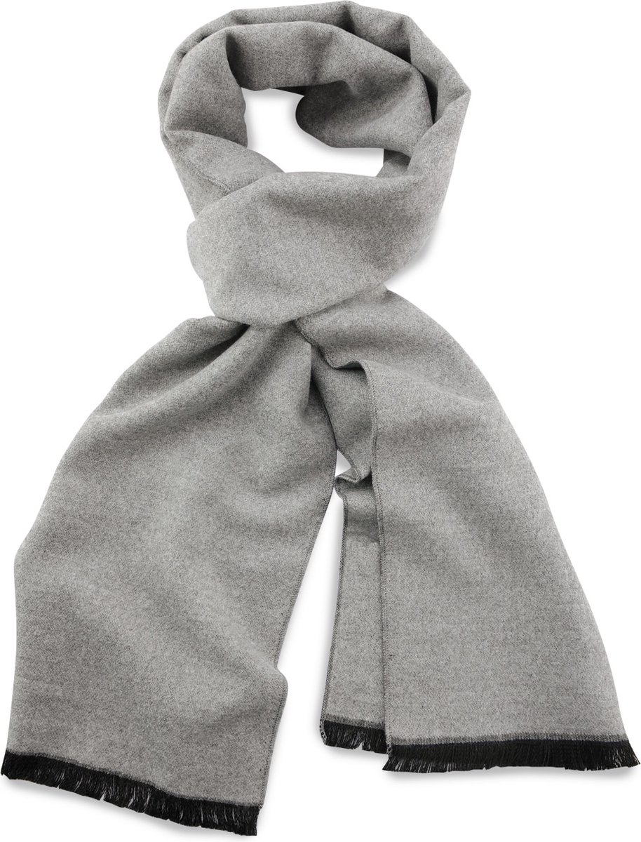 JB Collection - Sjaals - unisex sjaal viscose grijs langwerpig - grijs