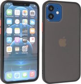 Hoesje Geschikt voor de iPhone 12 Mini - Hard Case Backcover Telefoonhoesje - Zwart