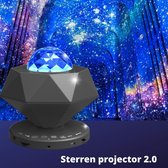 Sterren projector 2 - Starlight projector - 15+ galaxy kleuren - Zwart