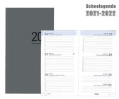 Brepols Schoolagenda 2021-2022 - Classic-flexi - Grijs - 9 x 16 cm