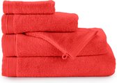 Bamatex Home Textiles - Collectie Emotion - Badgoedset - Set van 4 handdoeken 50 x 100 cm - 4 washandjes 16 x 22 cm - 2 badhanddoeken 70 x 140 cm - RED - Egeïsche gekamde katoen -