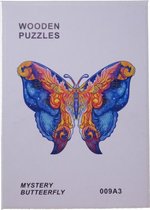 Houten Puzzel Volwassenen | Vlinder Dierenpuzzel | Dieren vorm puzzelstukjes |  A3 | Puzzels | MYSTERY BUTTERFLY #009