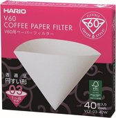HARIO V60 Koffiefilters - 03 Size - Wit - 40 stuks