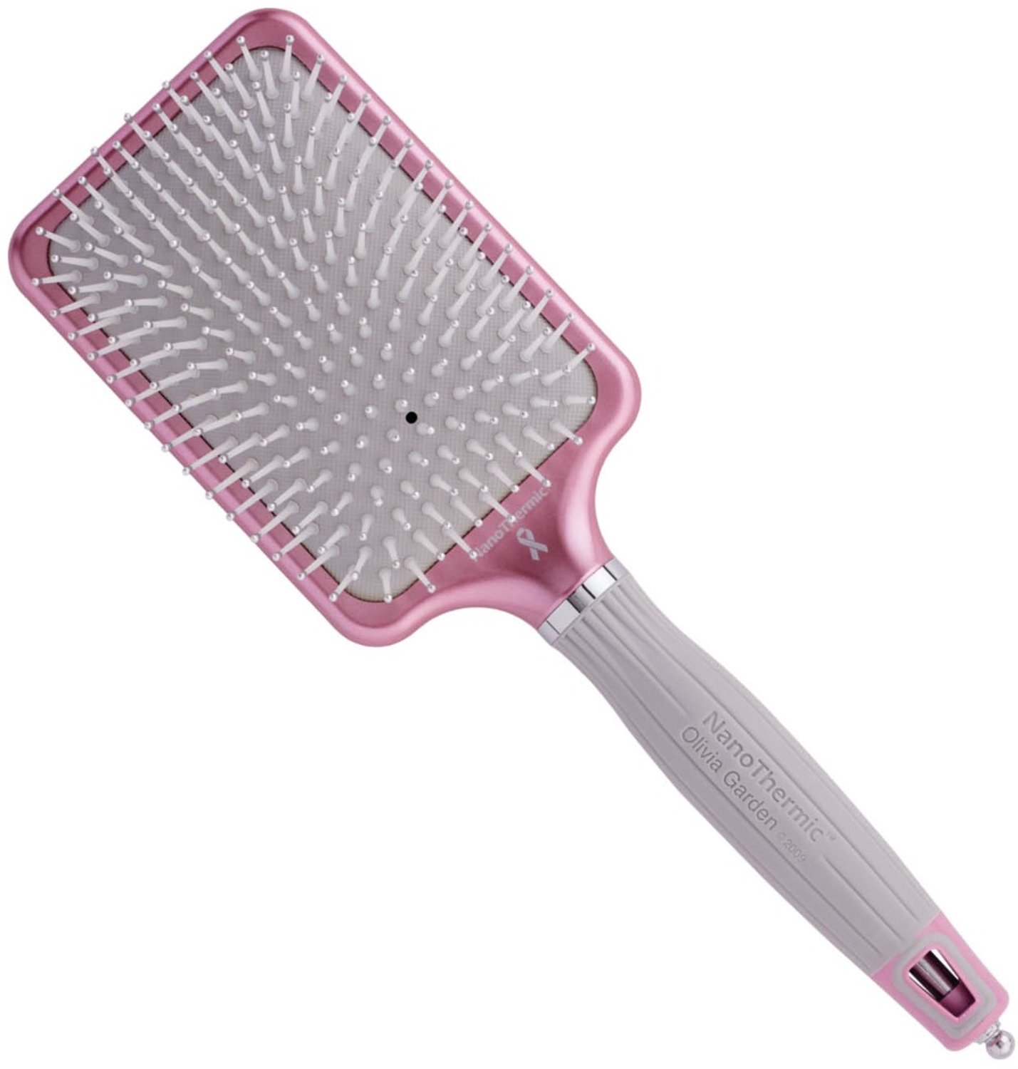 Olivia Garden - Think Pink - Nano Thermic Ceramic + Ion - Paddle Borstel