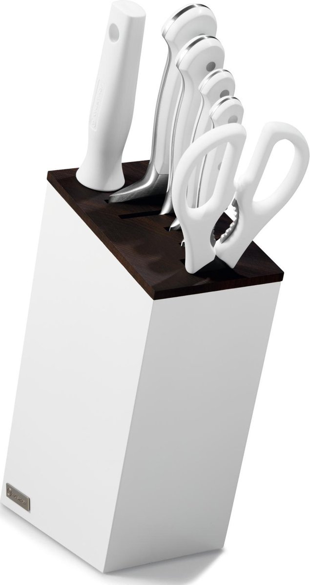 Wusthof Classic White - Messenblok - 6 artikelen - RVS