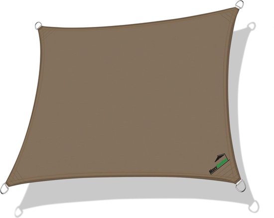 MaxxGarden Schaduwdoek - Zonnezeil - Vierkant 5x5m - Taupe