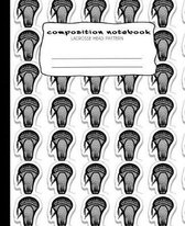 Composition Notebook: Lacrosse Head