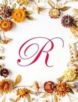 R: Monogram Initial Genkouyoushi Notebook