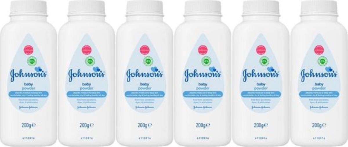 Goedkoopste Johnson's Baby Talc Poeder 6 x 200 Gram Voordeelbundel