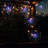 BOTC - Tuinverlichting - 200 Led verlichting vuurwerk lichtslingers - 8 modus - Kleurrijk - Set van 2 st. - voor tuindecoratie boeket - led string - waterdichte - kerstverlichting - buiten zo