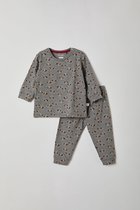 Woody pyjama baby jongens - grijs met wasbeer all-over print - wasbeer - 212-3-PZL-Z/924 - maat 68