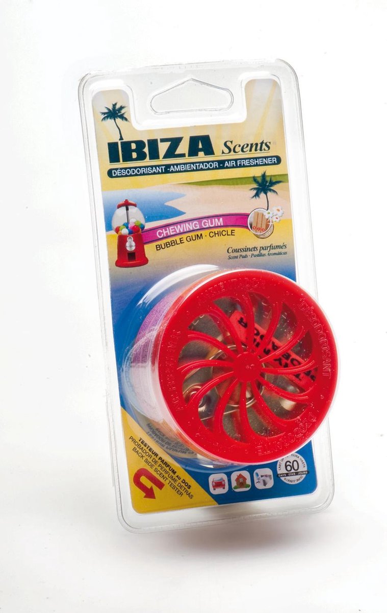 Ibiza Scents Luchtverfrisser Blikje Bubble Gum Paars