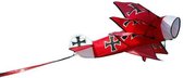 XKites vlieger 3D Rode Baron junior 99 cm nylon rood
