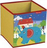 opbergbox olifant 31 x 31 x 31 cm geel