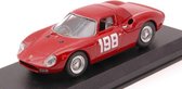 De 1:43 Diecast Modelcar van de Ferrari 250 LM #198 Winnaar van de Coppa F.I.S.A. Monza van 1966. De bestuurder was E. Luati. De fabrikant van het schaalmodel is Best Model. Dit model is alleen online verkrijgbaar