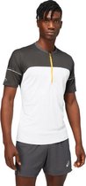 ASICS Fujitrail Shirt Heren - sportshirts - wit/grijs - Mannen