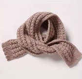 Warme kleine gebreide sjaal / shawl voor meisje - Baby | Mauve - Lila | Herfst / Winter | Kindersjaal - sjawl - kids - kinderen | Kindersjaal - sjawl | Perfecte accessoire voor win