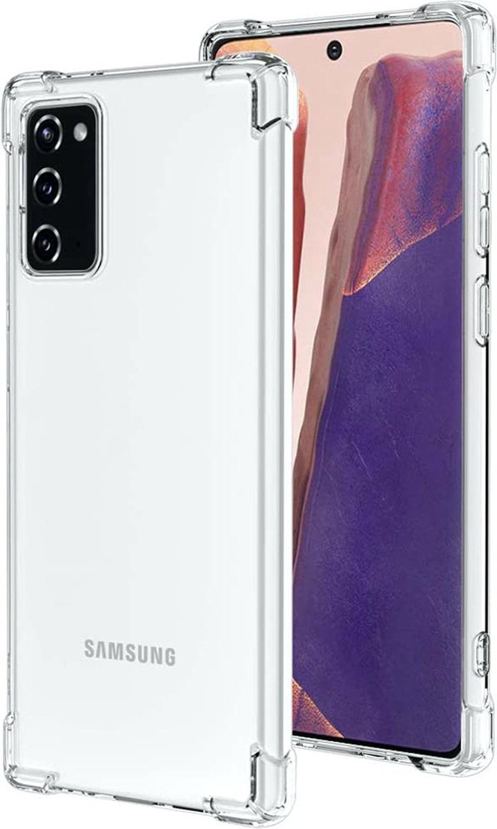 Hoesje geschikt voor Samsung Galaxy Note 20 - Back Cover Transparant Shockproof