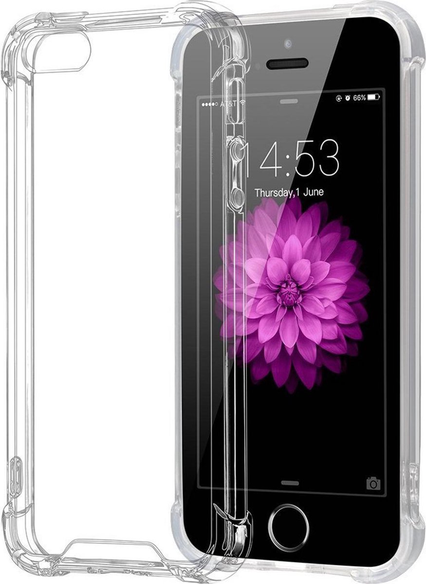 Hoesje geschikt voor iPhone 5 / 5s / SE - Backcover Transparant - Shockproof