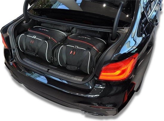 Set De 4 Sacs De Voyage KJUST Pour BMW X2 2017+ – Utilisation Optimale Du Coffre – Imperméable, Résistant – Noir/rouge