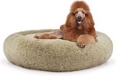 Behave Donut Hondenmand - Hondenkussen - Hondenbed - Kattenmand - Fluffy - Donut - 100cm - Beige
