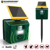 Guardsense™ RX-01 Ultrasone Kattenverjager - Premium Solar Kattenverjager - Zonneenergie - met Oplaadbare Batterijen - Nachtmodus - Partner Echoing™ - Oplaadkabel - Honden en Kattenschrik - O