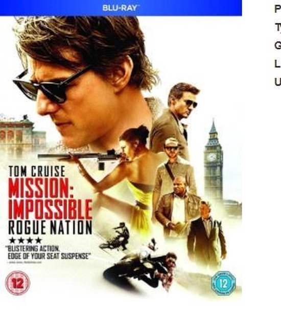 Mission: Impossible Rogue Nation (Blu-ray)