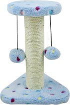 Nobleza Mini krabpaal met speeltje - Voor Kittens - Hoogte 28 cm - Blauw