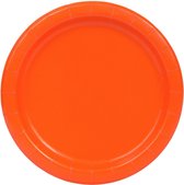 Unique Feestborden Oranje 17,7 Cm 8 Stuks