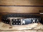 MRL Zwarte Broeksriem 4cm Concho