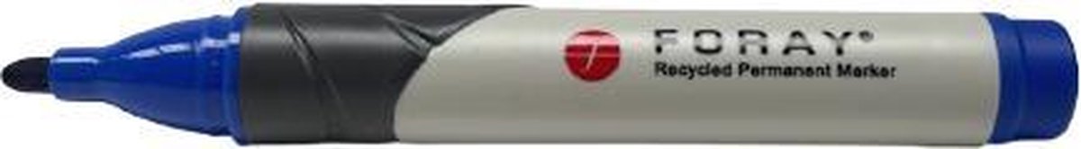 Foray Recycled Permanent Markers Blauw 1-3mm Ronde Punt - 12 stuks