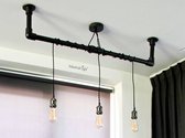 Industriële Steigerbuis Lamp Zwart Deluxe - Industrieel interieur - Hanglamp