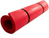 ScSports - Fitnessmat - 190 cm x 60 cm x 1,5 cm - Rood