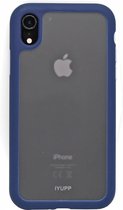 IYUPP Bumper geschikt voor Apple iPhone XR Hoesje Blauw x Transparant - Shockproof