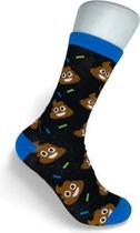 JustSockIt Drol sokken - Sokken - Leuke sokken - Sokken met drol - Cadeau voor mannen -  Cadeau voor vrouwen - Verjaardag cadeau