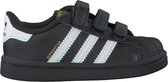 Adidas Superstar Cf Lage sneakers - Leren Sneaker - Meisjes - Zwart - Maat 19