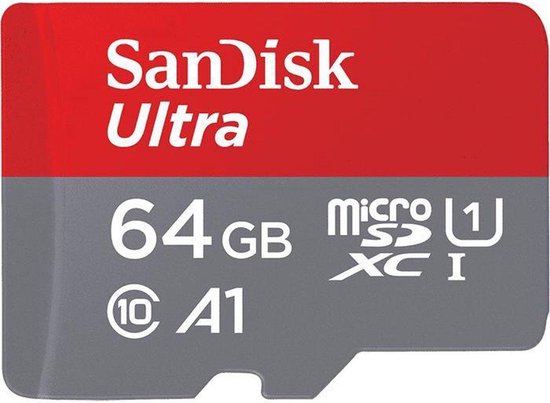 SanDisk Ultra Micro SDXC 64GB - UHS1 & A1 - met adapter | bol.com