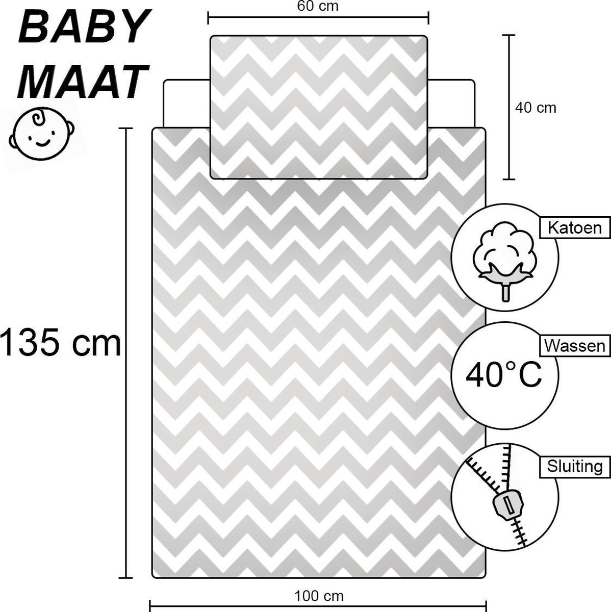 Parure housse de couette coton Masha & Michka Time Party 140x200