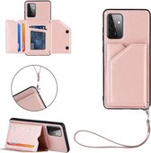 Luxe PU Lederen Wallet Case Geschikt Voor Samsung Galaxy A32 5G - Portemonnee Back Cover Hoesje Met Multi Stand Functie - Kaarthouder Card Case Beschermhoes Sleeve Met Pasjes Houde