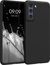 kwmobile telefoonhoesje voor Samsung Galaxy S21 FE - Hoesje voor smartphone - Back cover in mat zwart