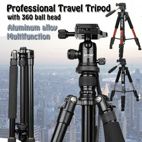 Draagbare - Reisstatief - Aluminium - Camera Stand - Professionele Monopod  - met 360... | bol