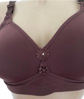 Dames BH voorgevormd zonder beugel 95C/100B bruin 46/105