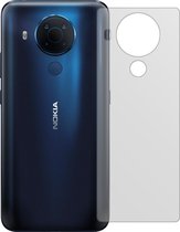 dipos I 6x Beschermfolie mat compatibel met Nokia 5.4 Achterkant Folie screen-protector (expres kleiner dan het glas omdat het gebogen is)