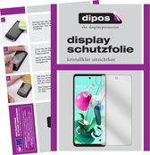 dipos I 2x Beschermfolie helder compatibel met LG Q92 Folie screen-protector (expres kleiner dan het glas omdat het gebogen is)